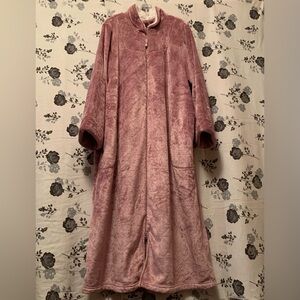 white christmas dresses Women's Charter Club Plush Fleece Robe Dressing Gown main image 1